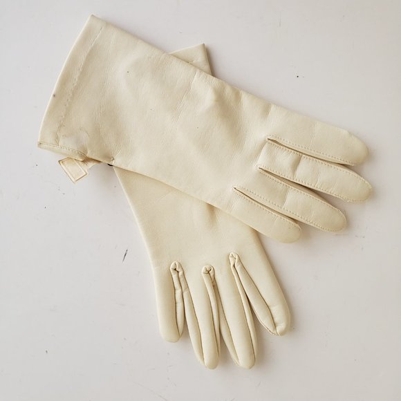 Vintage 50s/60s deadstock Kay-bretta faux leather gloves - Picture 6 of 7